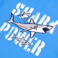 thumbnail image 5 of Hiiyo Kids Boys Sports Swimsuit Shark Print Short Sleeve Rashguard Shorts Hat Bathing Suit, 5 of 5