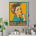 thumbnail image 4 of Retro Pinup Lava Portrait Canvas Wall Art 15.75x11.81 Inches, 4 of 8