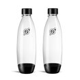 thumbnail image 1 of Sodastream 1L Fuse Black Bottles Twin Pack - Dishwasher Safe, 1 of 7