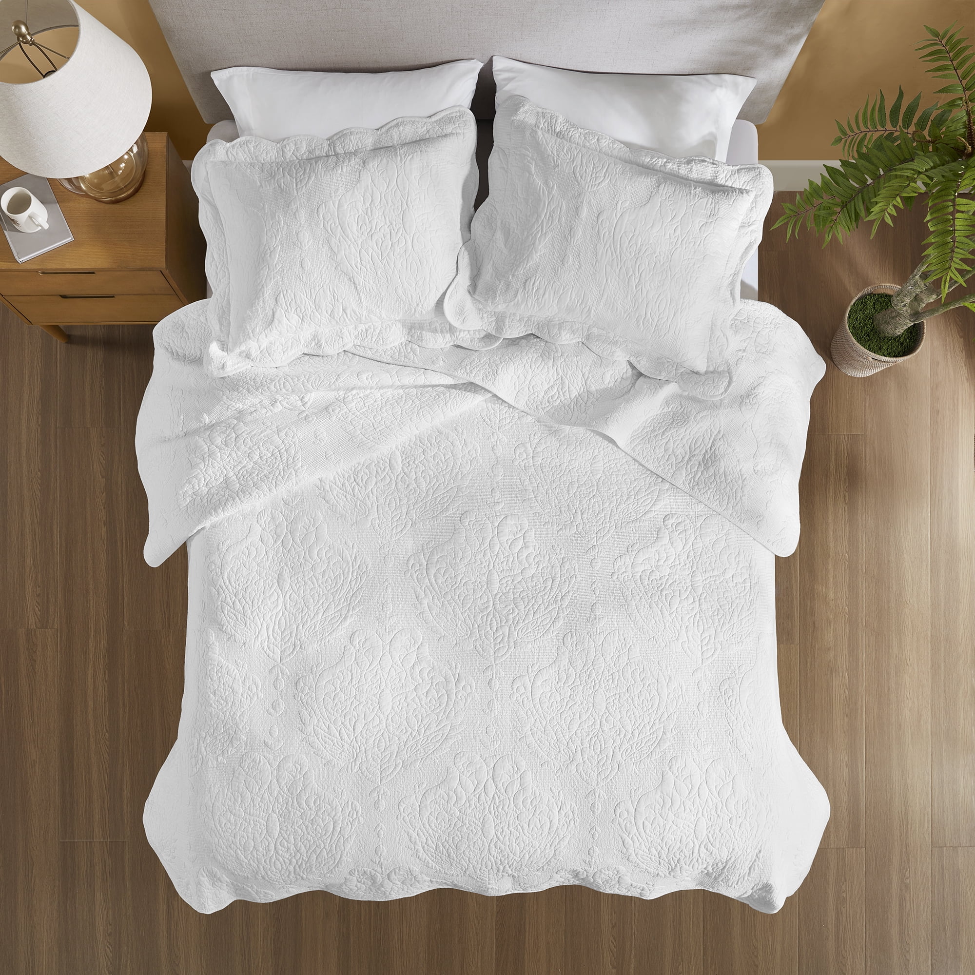 Couette en coton à motif cachemire brodé Better Homes & Gardens avec bordure festonnée (couette assortie vendue séparément)
