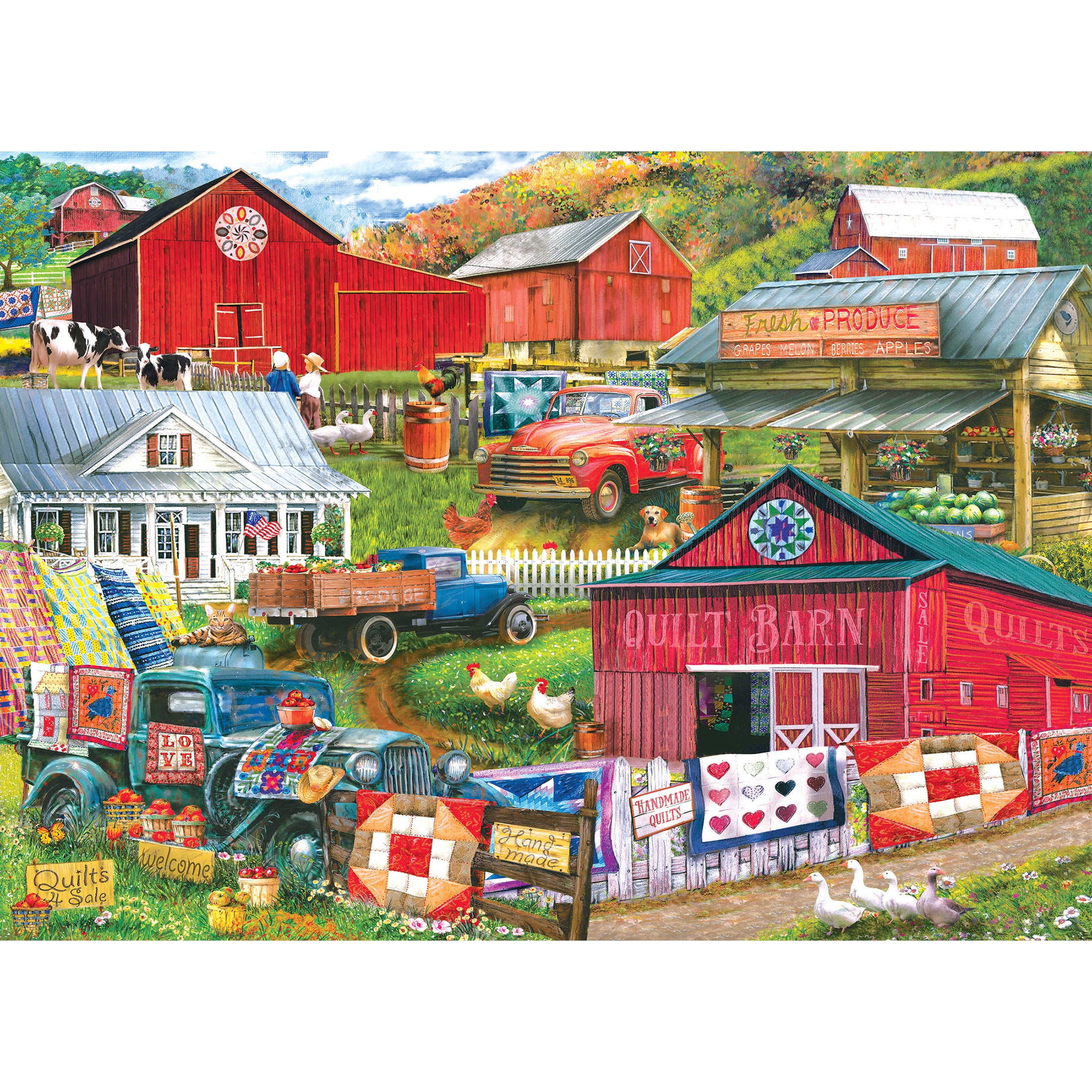 RoseArt - Kodak Premium 1000-Piece - Country Compilation - Adult Interlocking Puzzle