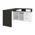 thumbnail image 1 of Bestar Equinox 56W L-Shaped Desk in deep grey & white, 1 of 7
