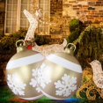 thumbnail image 2 of 60cm Inflatable Christmas Ball with Light Glow Giant Atmosphere Ball Home Garden, 2 of 8