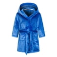 thumbnail image 1 of Splozh Newborn Bathrobe Pure Cotton Boys Girls Fashion Bathrobe Soft Robe Hooded Robe Cloth Cotton Bathrobe Blue,5-6 Years, 1 of 5