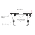 thumbnail image 4 of Moobody Bicycle Hoist Garage Storage Bike Lift Pulley System with 60kg Bearing Overhead Bike Rack Heavy Duty Ceiling Bicycle Hanger, 4 of 7