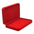 thumbnail image 4 of Upscale Velvet Jewelry Bracelet Necklace Rings Gift Display Case Storage Red, 4 of 8