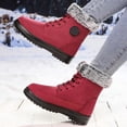 thumbnail image 3 of Mepaouo Bottes d'Hiver pour Femmes à la Cheville, Imperméables, à Lacets, Bottillons de Randonnée Antidérapants, Chaussures de Marche d'Extérieur, 3 of 7