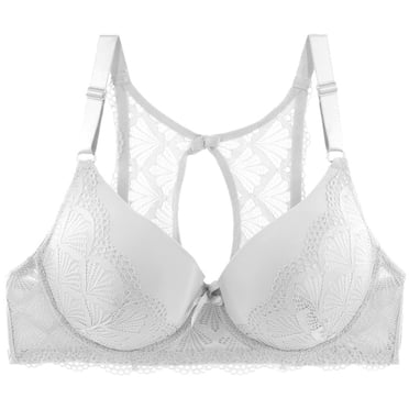 Bra Plus Size Bra Solid Color Lace Big Cup Bra Lace Sexy Bra E Cup