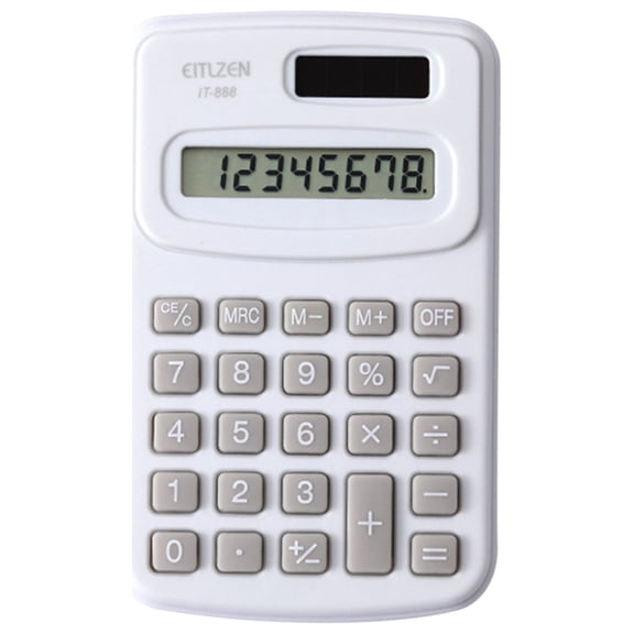 zanvin Calculatrices de Bureau de Base, Calculatrice de Base à Pile Solaire, Fournitures Scolaires