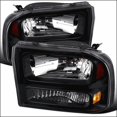 thumbnail image 1 of Spec-D Tuning 2LH-F250991PCJM-ABM 1999 - 2004 Ford F250 LED Headlights, Black, 1 of 1