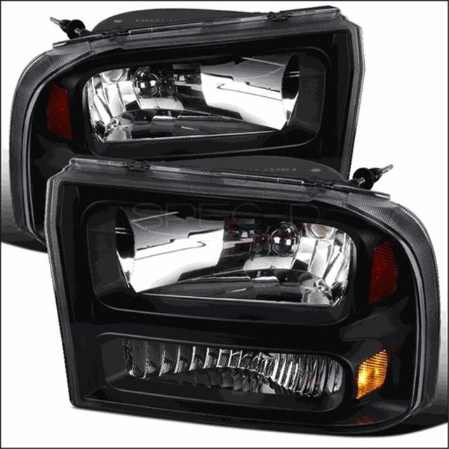 Spec-D Tuning 2LH-F250991PCJM-ABM 1999 - 2004 Ford F250 LED Headlights, Black