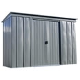 thumbnail image 1 of Arrow Classic 10 x 4 x 6 ft Charcoal Steel Storage Shed, 1 of 8