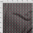 thumbnail image 2 of oneOone Viscose Jersey Fabric Diamond & Swirl Ikat Print Sewing Fabric BTY 60 Inch Wide, 2 of 5