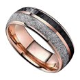 thumbnail image 3 of Bague Bicolore Unisexe Bijou Décoratif en Acier Inoxydable, 3 of 9
