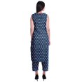 thumbnail image 4 of Moomaya Printed Womens Sleeveless Peter Pan Collar Kurta Pant Set,2 Piece Ethnic Set, 4 of 6