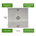 thumbnail image 2 of Waterwood Square Stainless Steel Doorbell - Wired Modern Push Button, 2 of 4