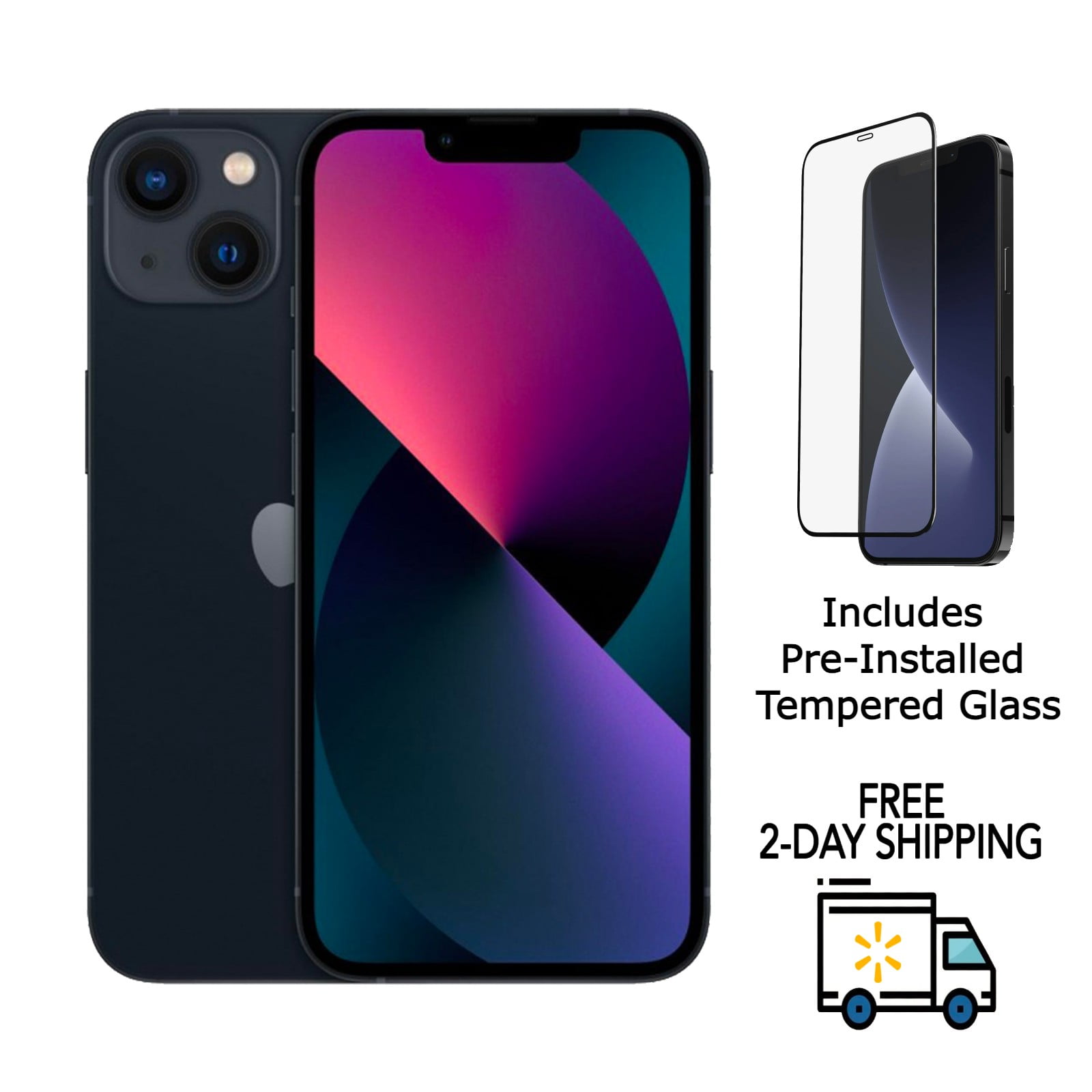 Refurbished Apple iPhone 13 A2482 (Fully Unlocked) 128GB Black