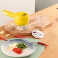 thumbnail image 4 of Antqov 3 In 1 Portable Vegetable Cutter Set,Vegetable Cutter Mini Wireless Garlic Mud Masher,Wireless Food Processor for Garlic Pepper Chili Celery, Home Accessories, 4 of 8
