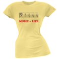 thumbnail image 1 of Music=Life Clé de Basse Jaune Douce T-Shirt Junior, 1 of 1