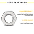 thumbnail image 4 of 8Pcs Cast Pipe Fitting Hex Locknut, 304 Stainless Steel Hex Lock Nut PT 1/8" Female Thread for Plumbing Fixed, 4 of 5