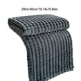 thumbnail image 3 of Dark Grey 79X71 Inch Flannel Blanket, Soft & Warm, Solid Color, For Sofa & Bed, All-Season Use, Machine Washable, 3 of 6