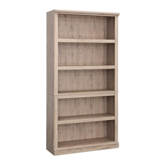Bowery Hill Transitional Engineered Wood 5-Shelf Bookcase in Laurel Oak