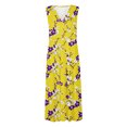 thumbnail image 5 of RKSTN Robes d'Invitée de Mariage pour Femmes Mode Décontractée Amples Grande Taille Évasées Robes d'Été Décontractées Bohèmes à Imprimé Floral Sans Manches à Col en V Poitrine Enveloppée Robes de Cocktail, 5 of 5