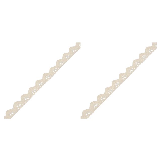 Baohd 1 Roll Lace Craft Ribbon Charming Stylish DIY Craft Creative Sewing Accessory Clothes Supplies Good-looking Lace Trim Type6 2Set