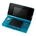 thumbnail image 5 of Nintendo 3DS Game Console with RetroFam 32GB SD Card, Aqua Blue (Refurbished), 5 of 5