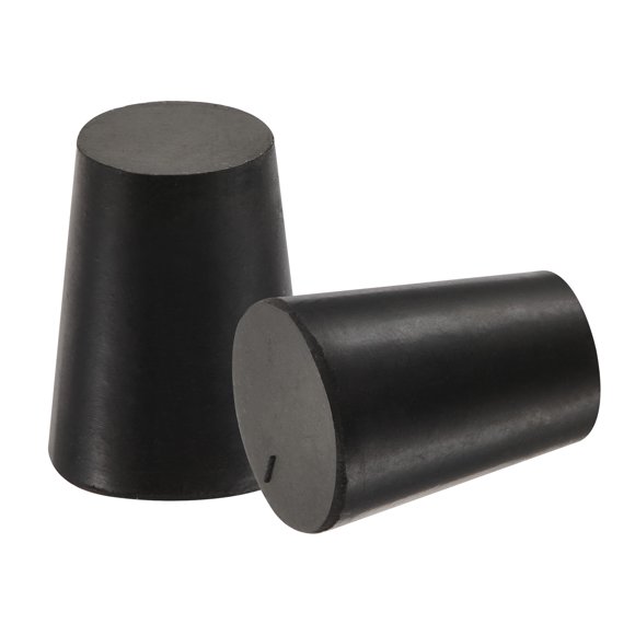 Uxcell 14mm to 19mm w Hole Rubber Tapered Plug Black for Powder Coating, Painting,10 Pack