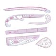 thumbnail image 4 of Dress Makers Ruler Styling Sewing French Curve Ruler Set Fashion Design Rulers Metric Rulers Set for Pattern Makers, Tailors 6 Pieces, 4 of 8