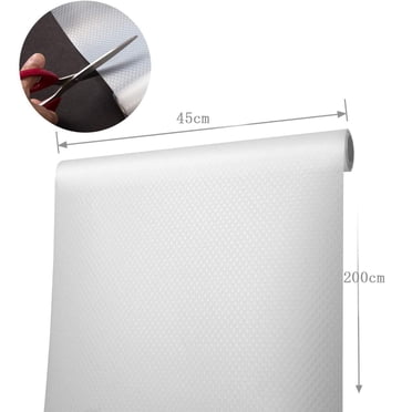 Shelf Liner, Non Adhesive Cabinet Liners Non Slip Drawer Liners, Washable Cupboard Mats for Kitchen Cabinet, Pantry, Shelves - Clear