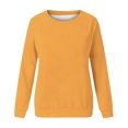 thumbnail image 4 of Pisexur Chandails à Capuche pour Femmes, Chandail Décontracté à Manches Longues, Col Rond, Mignon, Coupe Décontractée, Hauts, Chemise Ample, 4 of 4