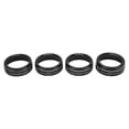 thumbnail image 2 of Center Console Knob Trim, AC Switch Ring Rustproof Dustproof Aluminium Alloy Protective Anti Scratch Fashion  For Car Black, 2 of 8