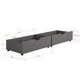 thumbnail image 3 of Donco PD-505BG Dual Underbed Drawers, Brushed Grey, 3 of 5