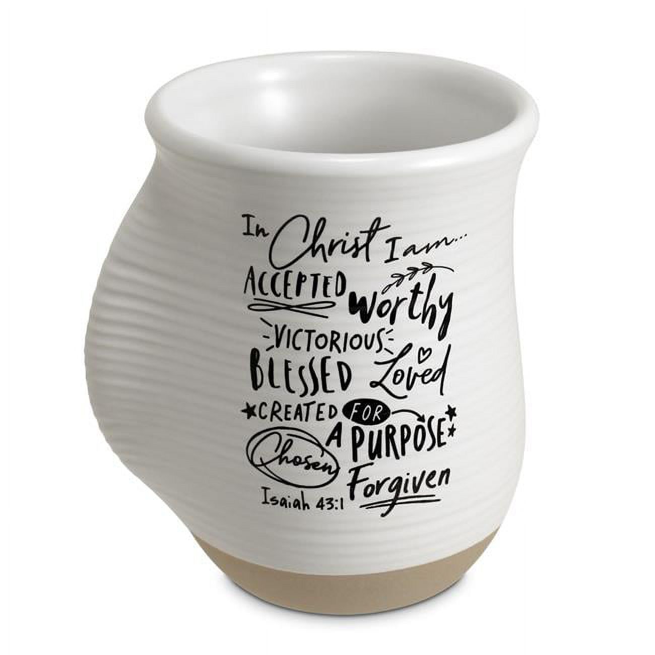 LCP 18861 Tasse Chauffe-Mains Blanche 18 oz en Christ