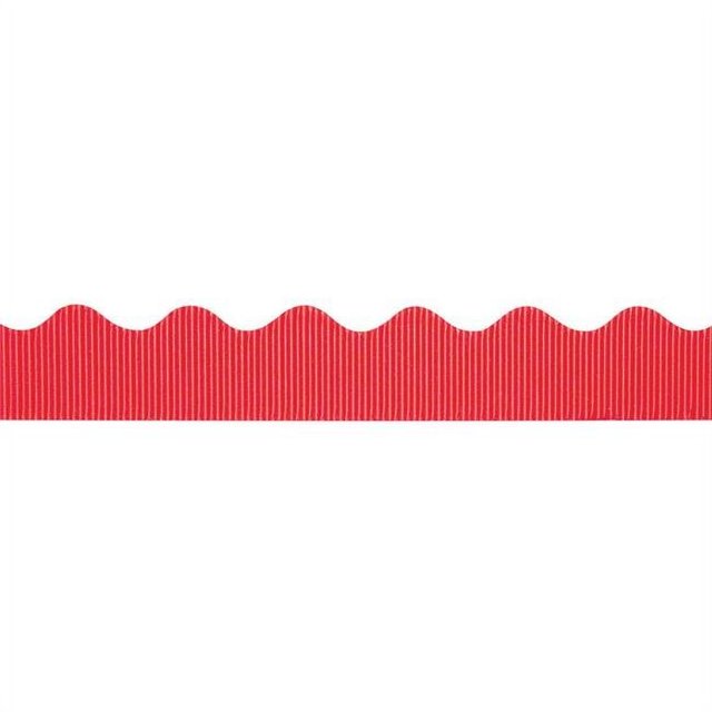 Pacon PAC37036-6 Bordure Décorative 2.25 Po x 50 Pi, Rouge Flamme - 6 Rouleaux