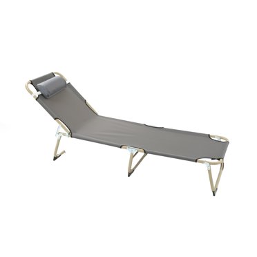 Single Bed Recliner Folding Bed Single Person Folding Reclining Lounger For Camping Office Lunch Break Outdoor Emergency