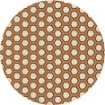 thumbnail image 1 of Ahgly Company Tapis Rond Lavable en Machine Intérieur Transitionnel Acajou Brun, 4 Pieds Rond, 1 of 7