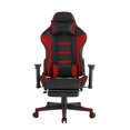 thumbnail image 1 of Posh Living Mari Adjustable Faux Leather & Plywood Game Chair in Red/Black, 1 of 8