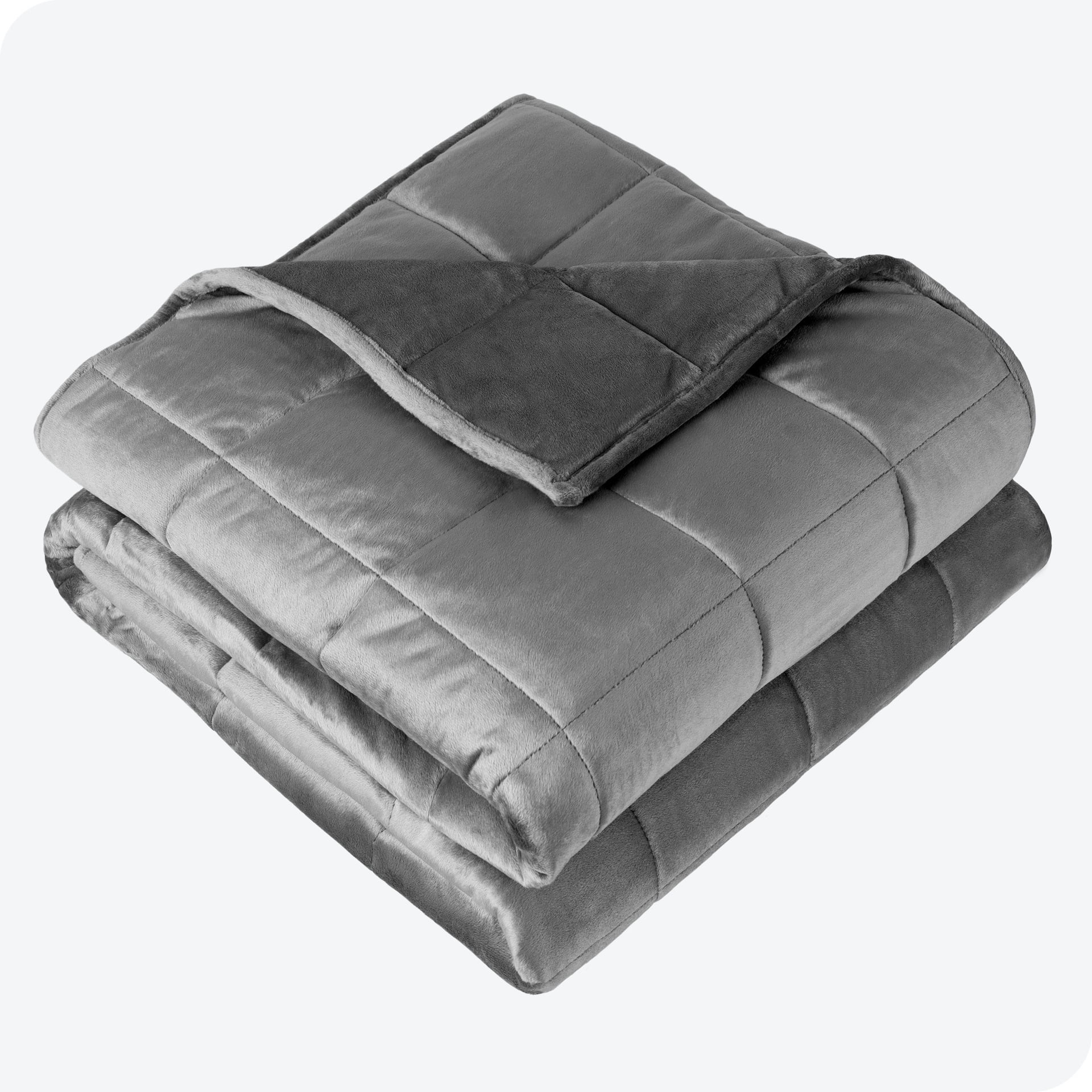 Bare Home Couverture Pondérée de 30 Lb pour Adultes - 80 Pouces x 87 Pouces - Molleton Minky, Gris