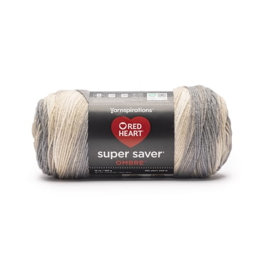 Fil acrylique Red Heart® Super Saver Ombre™ n° 4 peigné (moyen), ardoise, 10 oz/283 g, 482 yards