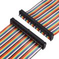 thumbnail image 5 of Unique Bargains IDC Rainbow Wire Flat Ribbon Cable 60P D-type FC/FC Connector 2.54mm Pitch 0.5m Length, 5 of 5