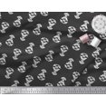 thumbnail image 2 of Soimoi Polyester Crepe Fabric Leaves & Floral Block Decor Fabric Printed Yard 42 Inch Wide, 2 of 3