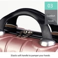 thumbnail image 3 of Makeup Storage Organizer Travel ABS Toiletry Suitcase Box Mini Capacity Mini Boarding Luggage Cosmetic Case Large Capacity Bag Purple, 3 of 8
