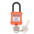 thumbnail image 3 of PL38-KD Cadenas de Sécurité Incurvé en PVC de 38 mm Cadenas de Sécurité en Nylon Orange, 3 of 7