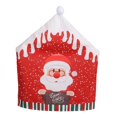 thumbnail image 3 of Christmas Chair Slip Cover Christmas Back Cover Ornaments Chair Protector Decor C, 3 of 9