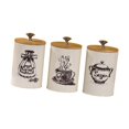 thumbnail image 4 of DOLITY 3 Pieces Kitchen Canisters Set Simple Modern Coffee Tea Sugar Containers Set painted, 4 of 9
