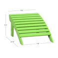 thumbnail image 2 of Linon Ottoman d'Extérieur Adirondack Robuste en Bois d'Acacia Massif Vert, 2 of 2