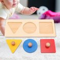 thumbnail image 2 of MesaSe Toddler Geometric Puzzles  Hand Grabbing Puzzles  Wooden For Children For Baby, 2 of 8